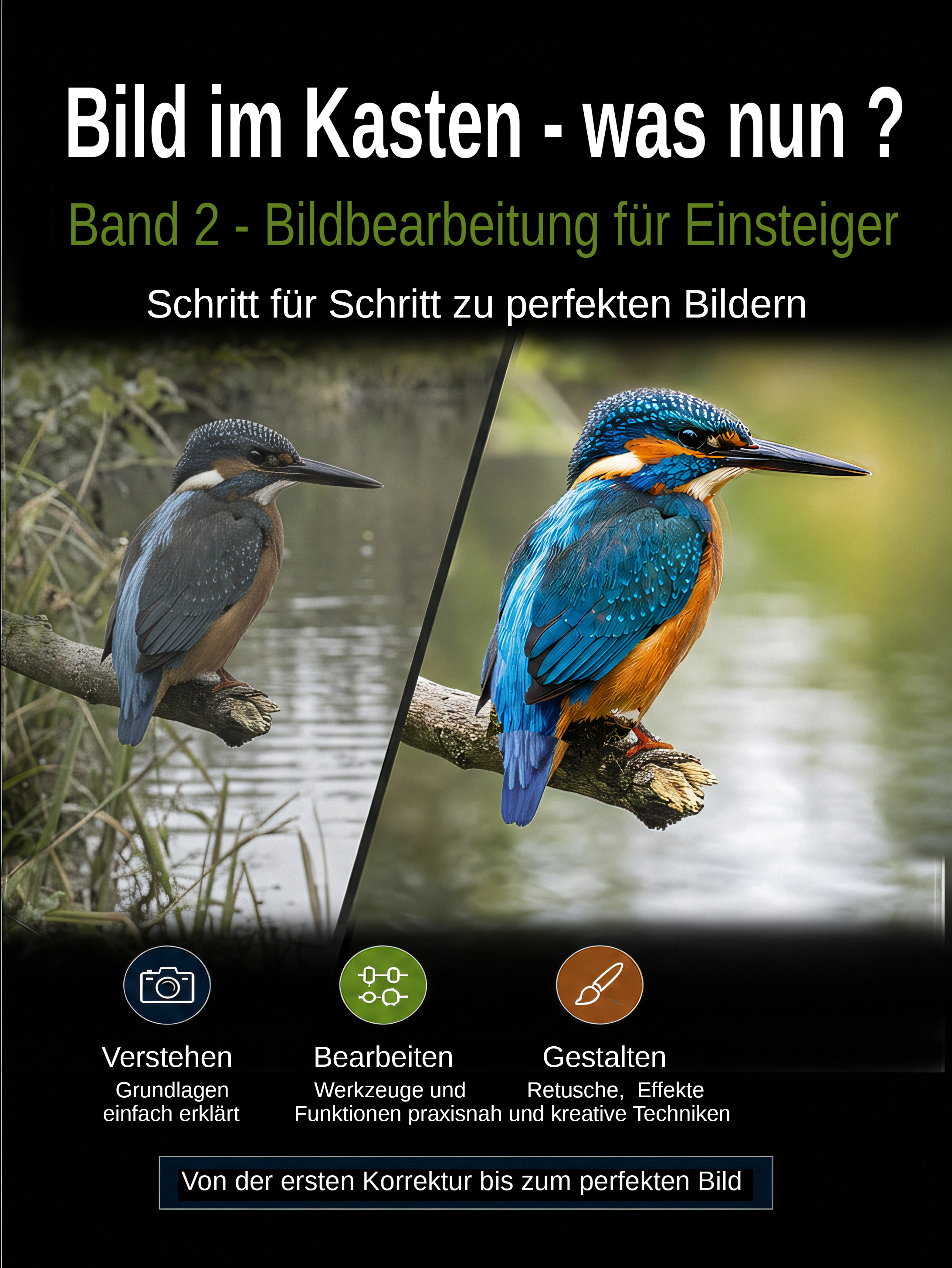 Buchcover: Bild im Kasten – was nun? Band 2 – Bildbearbeitung für Einsteiger von Manfred Vaeth