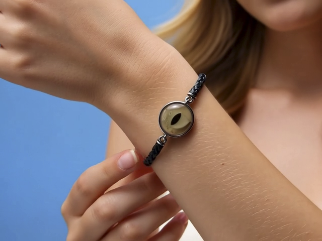 Iris-Fotografie als Schmuck